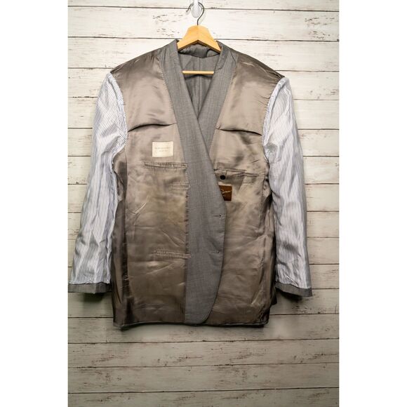 Samuelsohn Grey Suit Jacket Blazer 54R - Picture 12 of 13